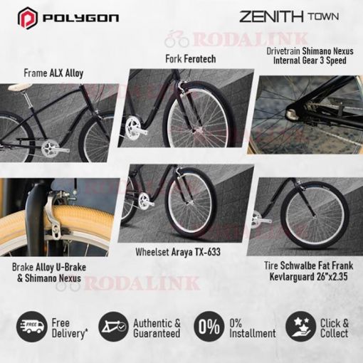 ♥おしゃれ POLYGON ZENITH TOWN ゼニスタウン クルーザー ♥おしゃれ