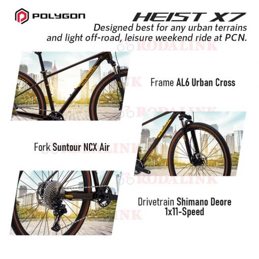 Buy Polygon Heist X7 2022 Hybrid Bike RODALINK MALAYSIA