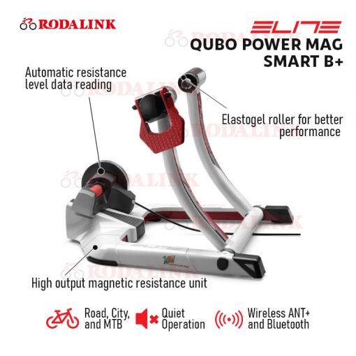 アクセサリー ELITE QUBO FLUID POWER MAG SMART B+ Buy Elite Qubo Power Mag Smart B+ Bike Trainer Online | RODALINK