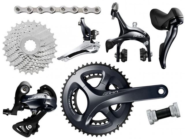 Derailleur Shimano Sora Kit Shimano Groupset Sepeda Sora R3000 2x9