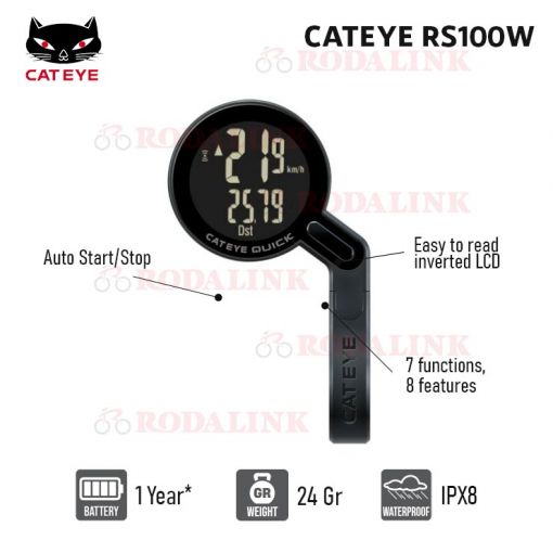 Buy Cateye RS100W Quick Wireless Bike Computer Online RODALINK