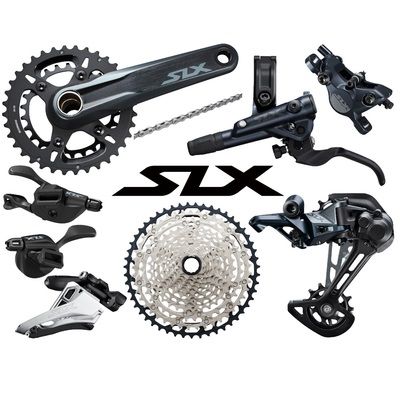 Shimano Groupset Sepeda SLX M7100 2x12 Speed Piston