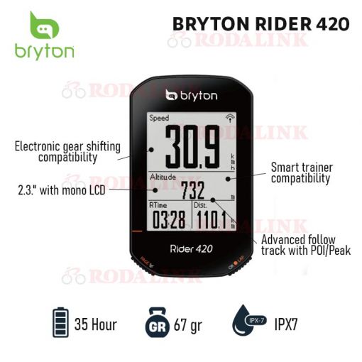 Buy Bryton Rider 420 Bike Computer Online | RODALINK