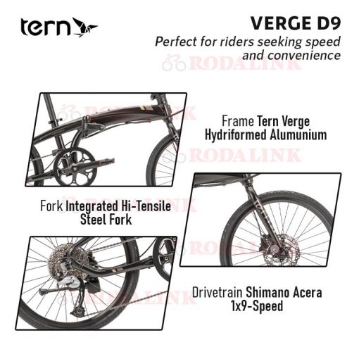 Buy Tern Verge D9 2021 Folding Bike RODALINK MALAYSIA