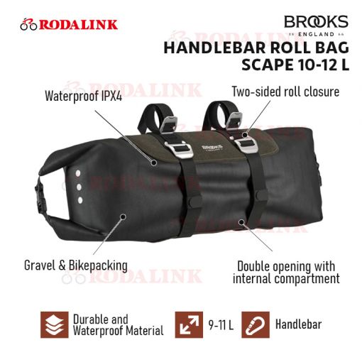 Jual Brooks Handlebar Roll Bag Sepeda Scape 10-12 L Rodalink