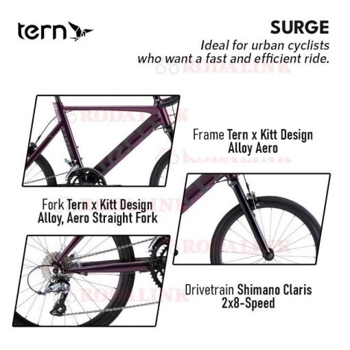 Jual Sepeda Kota Tern Surge 2021 | RODALINK INDONESIA