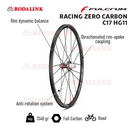 Buy Fulcrum Racing Zero Carbon C17 HG11 Wheelset Online