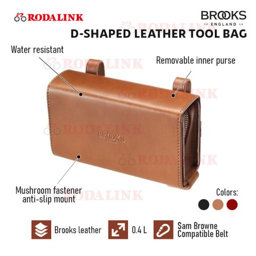 Buy Brooks D-Shaped Leather Tool Bag Online | RODALINK