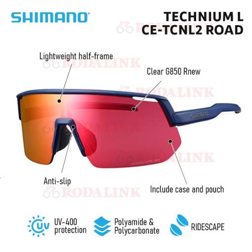 Buy Shimano Technium L CE-TCNL2 Road Sunglasses Online | RODALINK
