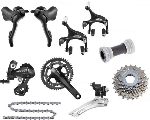 Jual Shimano Groupset Sepeda Sora 3500 2x9 Speed - Rodalink