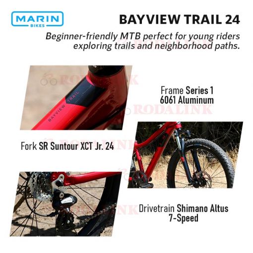 Jual MTB Junior Marin Bayview Trail 24 2022 RODALINK INDONESIA