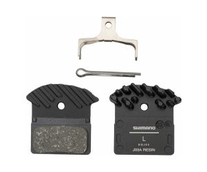 Shimano Brake Pads Sepeda J03A Resin with Cooling Fin & Spring