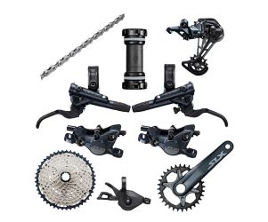 Shimano Groupset Sepeda SLX M7120 1x12 Speed 2 Piston
