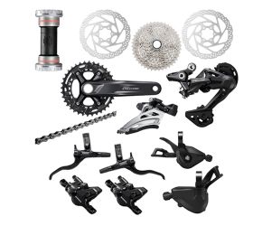 Shimano Groupset Sepeda Deore M4100 2x10 Speed 2 Piston