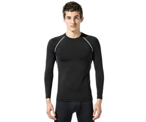Body Toughness Kaos Olahraga Compression Crew Neck LS