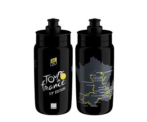 Elite Fly Tour De France Black Map 550 ml Bottle 2024