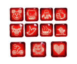 Cycliste Lampu Belakang Sepeda USB CE-100BS Emoji Brake Sensor