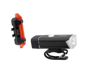 Cycliste Lampu Set Sepeda USB CE-250F + CE-10R