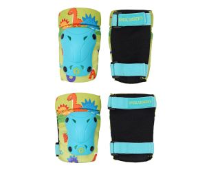 Polygon Body Protector Anak Friends Dino Elbow & Knee Set