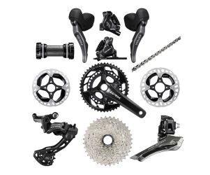 Shimano Groupset Sepeda GRX RX820 2x12 Speed Disc Brake
