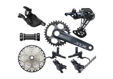 Shimano Groupset Sepeda SLX M7100 12 Speed 4 Piston