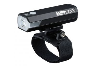 Cateye Lampu Depan Sepeda AMPP800 EL088RC with Helmet Mount