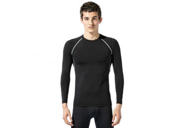 Body Toughness Kaos Olahraga Compression Crew Neck LS