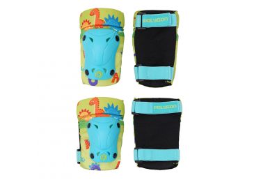Polygon Body Protector Anak Friends Dino Elbow & Knee Set