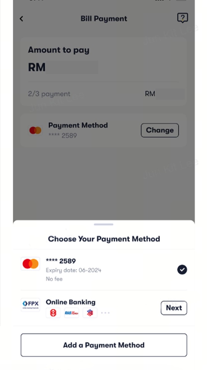 Confirm the amount you'd like to pay. Confirm the amount you'd like to pay.
