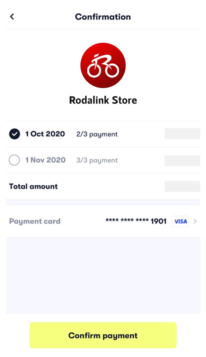 You may also pay in advance by clicking "Pay now" You may also pay in advance by clicking "Pay now"