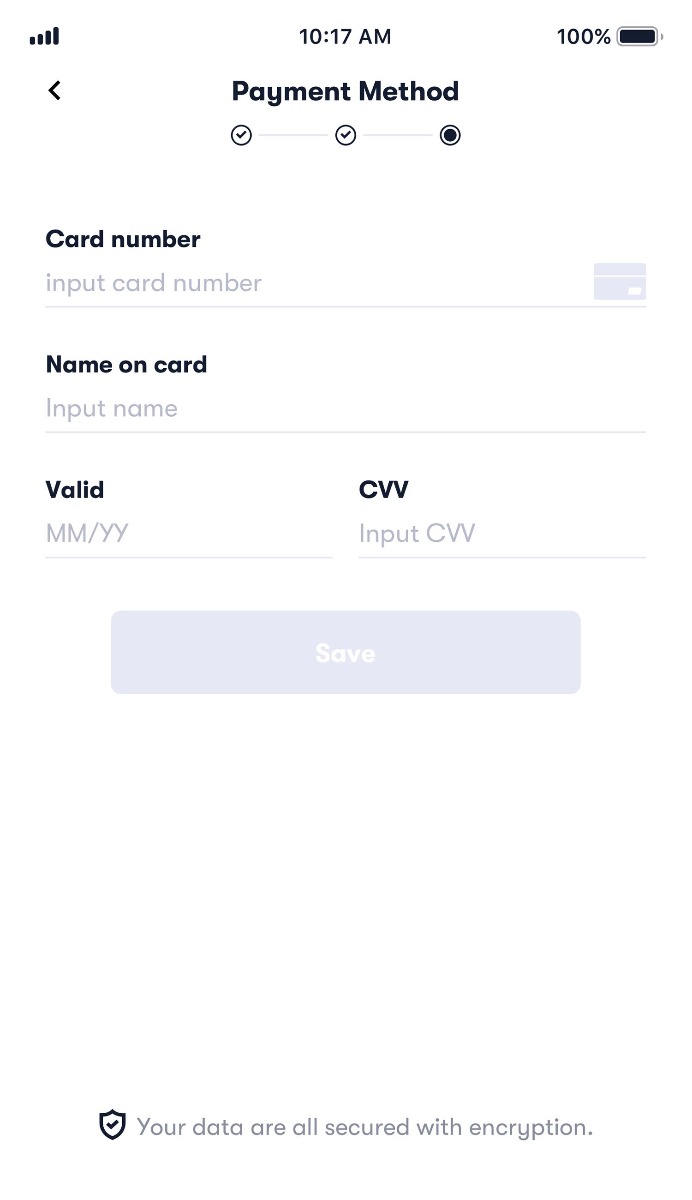 Register with your handphone number Fill in personal information with MyInfo or manual input