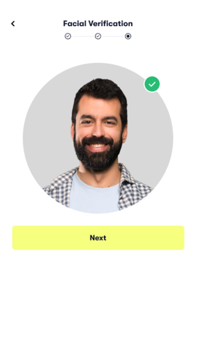 Register with your handphone number Fill in personal information with MyInfo or manual input