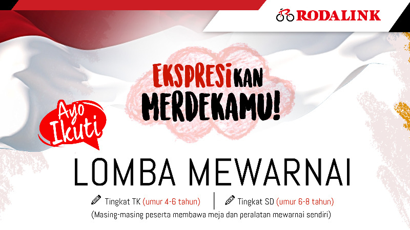 Ikuti Lomba Mewarnai "Ekspresikan Merdekamu" di Rodalink Waru Ikuti Lomba Mewarnai "Ekspresikan Merdekamu" di Rodalink Waru