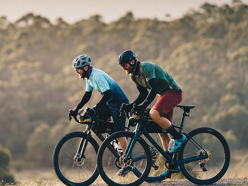 Exhilarating cyclists adventure to the mountain Exhilarating cyclists adventure to the mountain