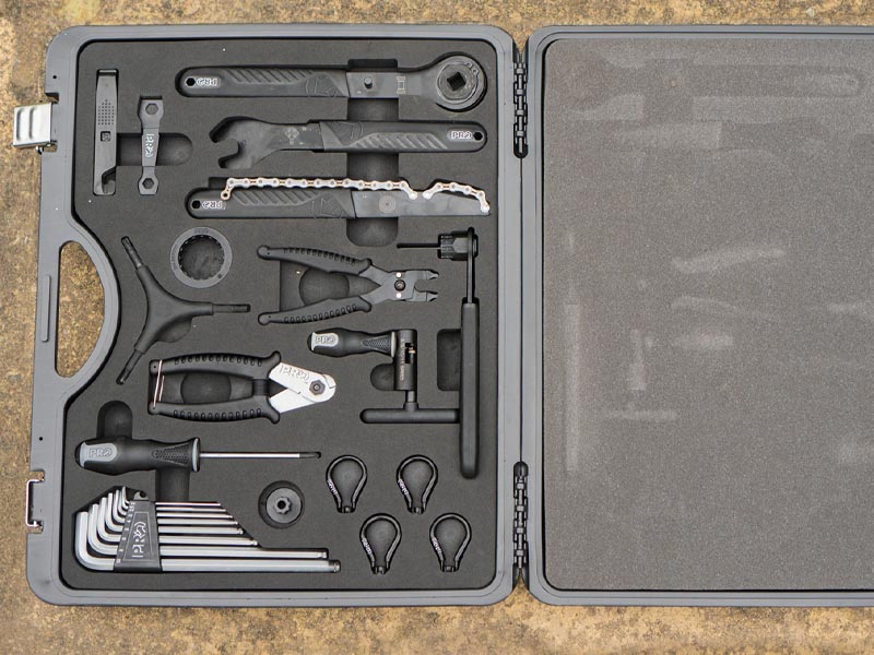 Toolkit and equipment to setup bike groupset such as hex key, pedal wrench, etc Toolkit and equipment to setup bike groupset such as hex key, pedal wrench, etc