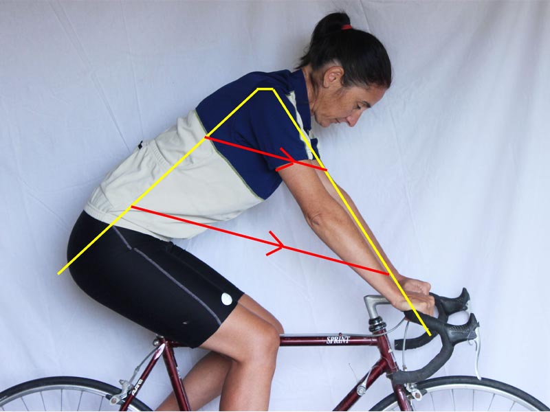 Ideal body position for comfortable road biking Ideal body position for comfortable road biking