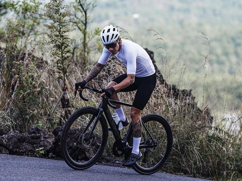 Polygon Helios series performance road bike for climbing the hills Polygon Helios series performance road bike for climbing the hills