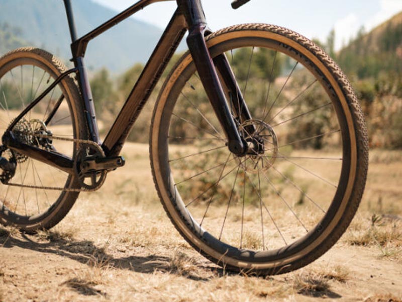 The gravel bike wheel view The gravel bike wheel view