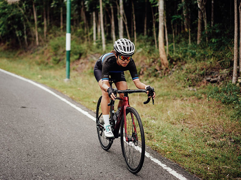 A Road bike used for competition preparation A Road bike used for competition preparation