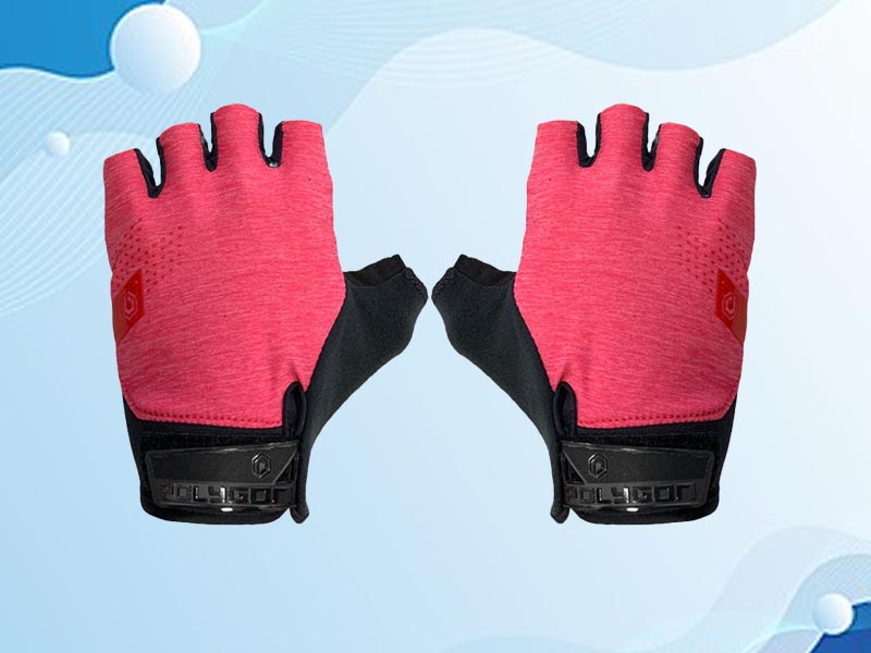 Sarung tangan sepeda Polygon XC Misty warna merah anti slip Sarung tangan sepeda Polygon XC Misty warna merah anti slip