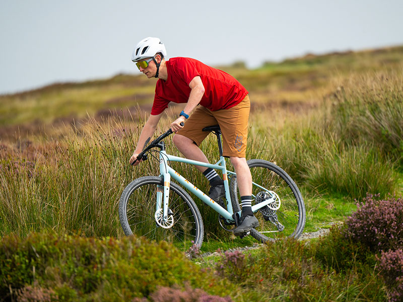 A Cyclist uses his Marin Gravel DSX A Cyclist uses his Marin Gravel DSX
