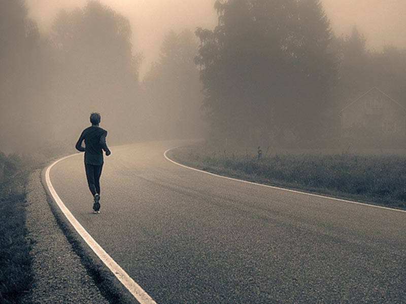 Running can be a medium for self-reflection Running can be a medium for self-reflection