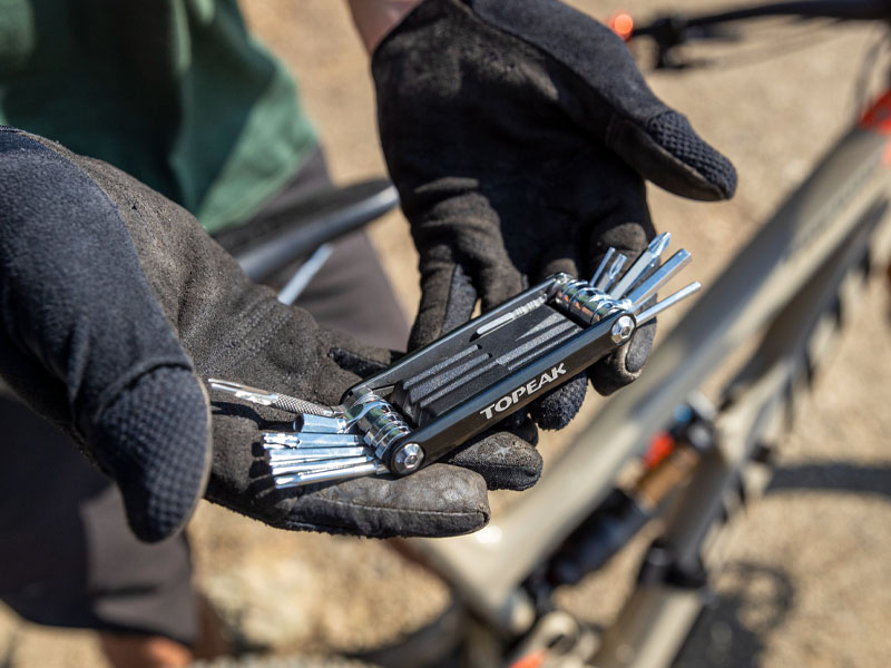 A multi-tool for quick repairs on the trail A multi-tool for quick repairs on the trail