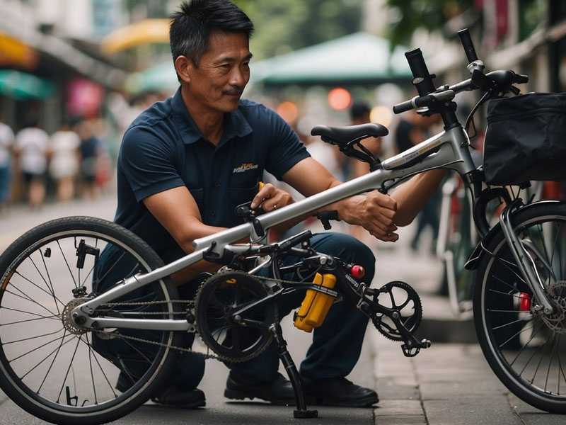 Foldable bike modification Foldable bike modification