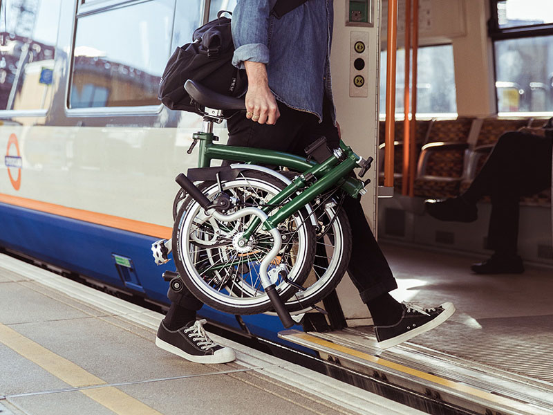 Foldable bikes are easy to carry onto public transportation Foldable bikes are easy to carry onto public transportation