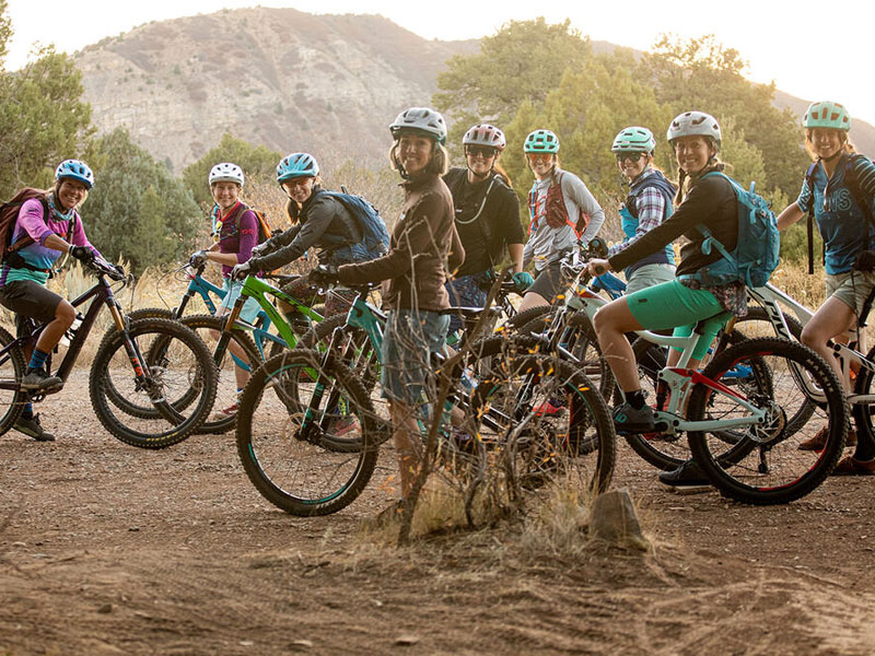 Mountain bikers are ready to conquer the terrain Mountain bikers are ready to conquer the terrain