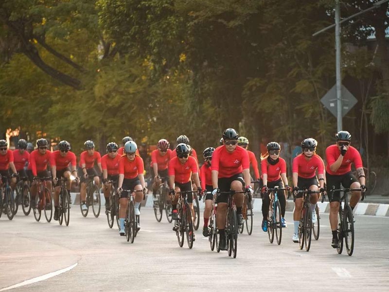 Welcoming Chinese New Year 2025 with red-themed group ride Welcoming Chinese New Year 2025 with red-themed group ride