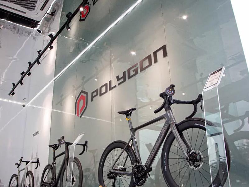 Polygon bikes display in Rodalink Singapore Polygon bikes display in Rodalink Singapore