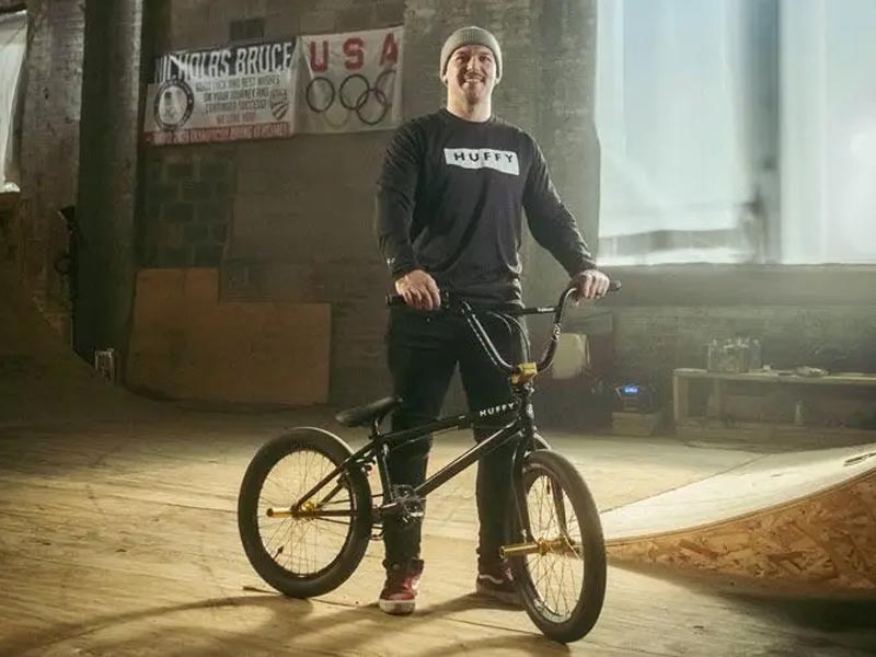 Morning ride with a BMX bike Morning ride with a BMX bike