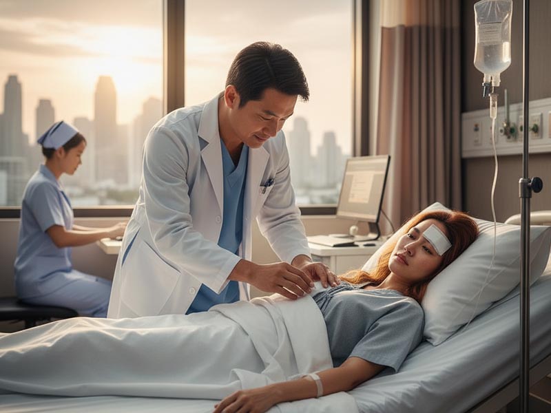 Treatment after falling from a bike Treatment after falling from a bike